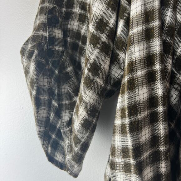 Knox Rose Women's Black Plaid Open Layered Light Jacket - Size XS - NWT - Picture 8 of 9